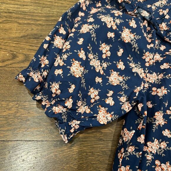 Anthropology MENDER Ruched Tunic Dress Floral Shift Medium - Picture 5 of 11